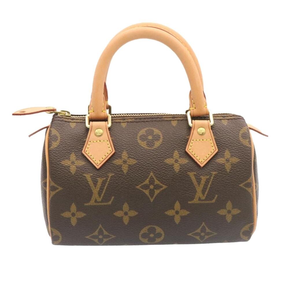 Louis Vuitton Monogram Mini Speedy Handbag Brown